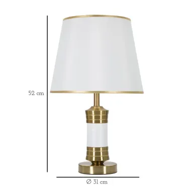 LAMPA STOŁOWA WHITY Ø 31X52 cm
